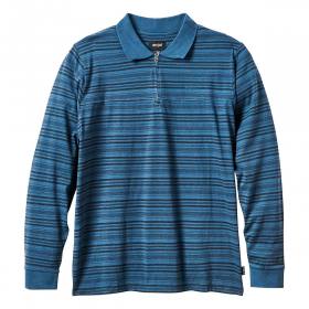 Enjoi Quimby Stripe Crew Long Sleeve T-Shirt - Asphalt Blue