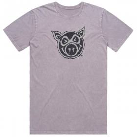 Pig Wheels Stonewash T-Shirt - Orchid