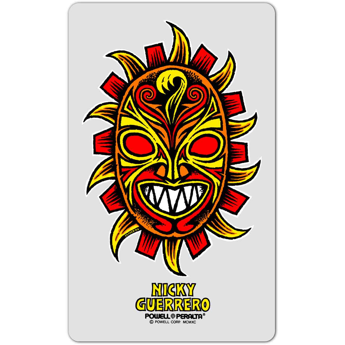 Powell Peralta Skateboards Nicky Guerrero Mask Sticker