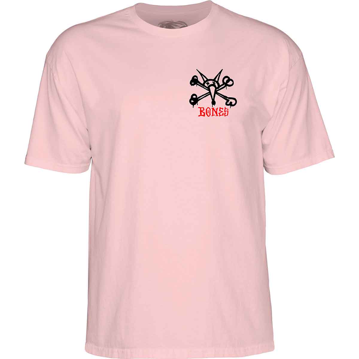 Powell Peralta Rat Bones T Shirt   Light Pink   SoCal Skateshop