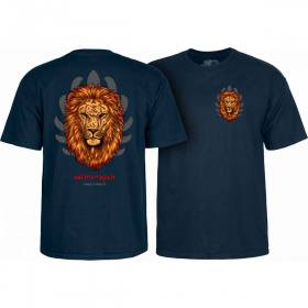 Powell Peralta Salman Agah Lion T-Shirt - Navy Blue