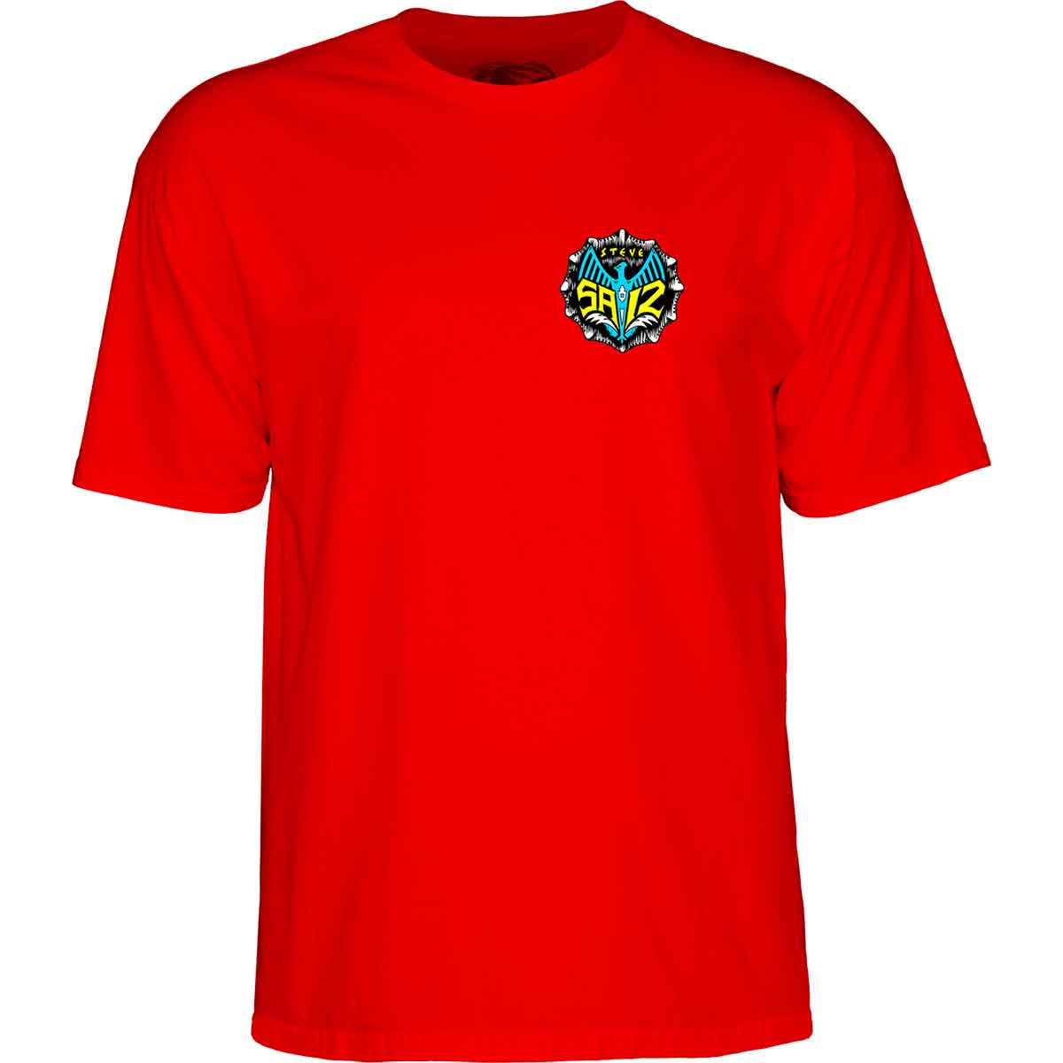 Powell Peralta Steve Saiz Totem T-Shirt - Red | SoCal Skateshop