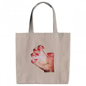 Quasi Mr. Hand Tote Bag - Natural