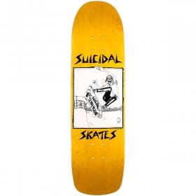 8.5x32.075 Suicidal Skates Pool Skater Pool Deck - Yellow Stain