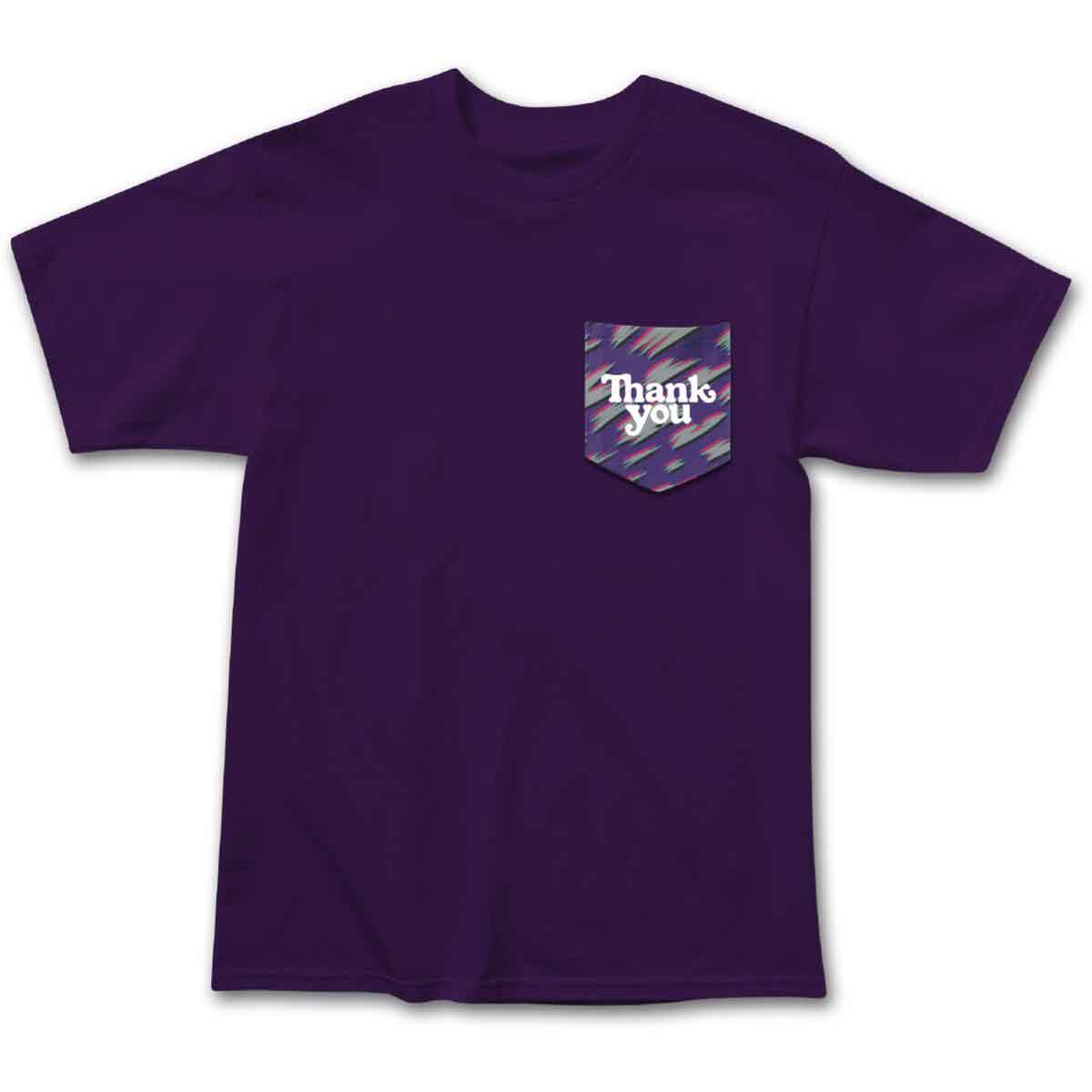 Thank You Skateboards Modern Logo Pocket T-Shirt - Eggplant | SoCal ...