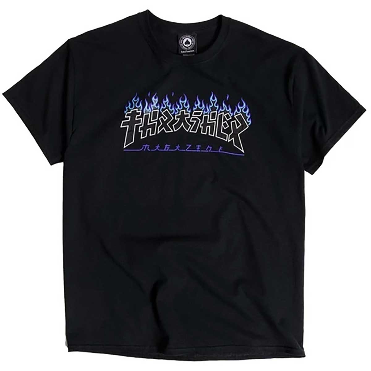 Thrasher Godzilla Charred Logo T Shirt Black Socal Skateshop