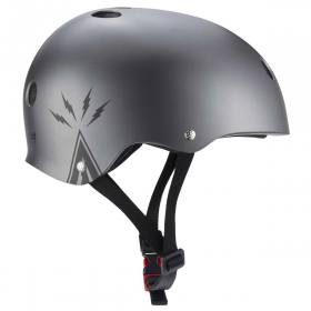Triple 8 THE Certified Sweatsaver Mike Vallely Edition Helmet - Matte Satin Metallic
