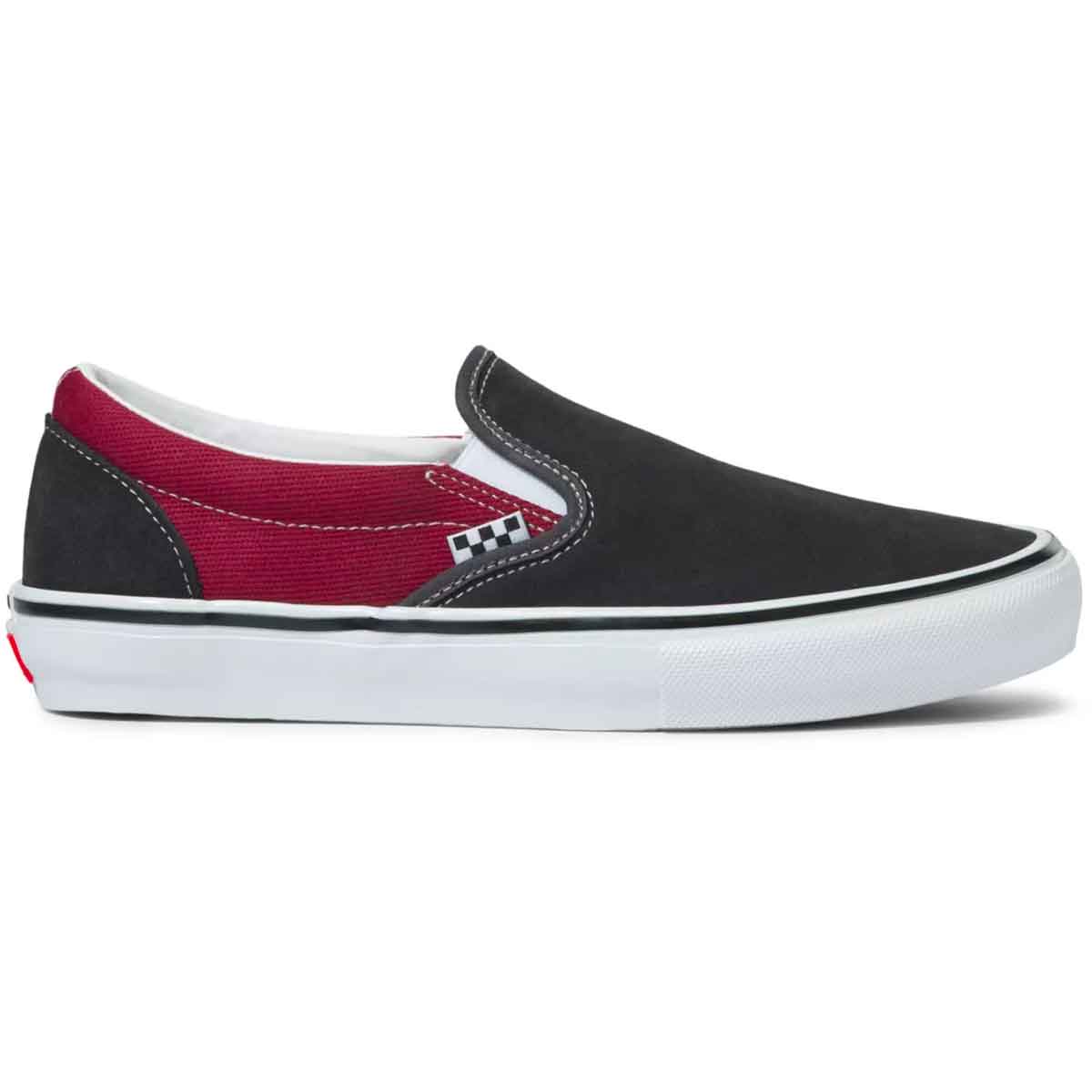 Vans Slip On Pro Shoes - Asphalt/Pomegranate | SoCal Skateshop