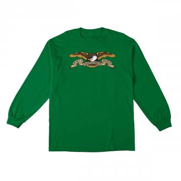 Antihero Skateboards Eagle Long Sleeve Youth T-Shirt - Green