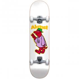 Almost Peace Out Youth First Push Complete Skateboard - White 7.25x29.2