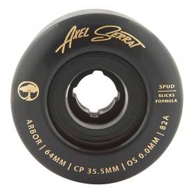 64mm 82a Arbor Axel Serrat Spud Wheels - Black