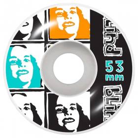 52mm 99a Blind Psychedelic Multi Girl Wheels - White