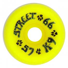 57mm 99a Dogtown K-9 80's Street Wheels - Neon Yellow