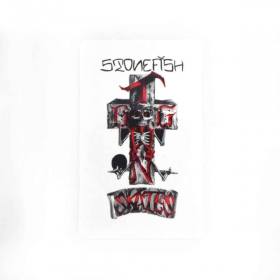 Dogtown Stonefish Sticker - 4" White/Red