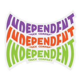 Independent Trucks ITC Span Clear Mylar Sticker - Assorted Colors 6" x 3"