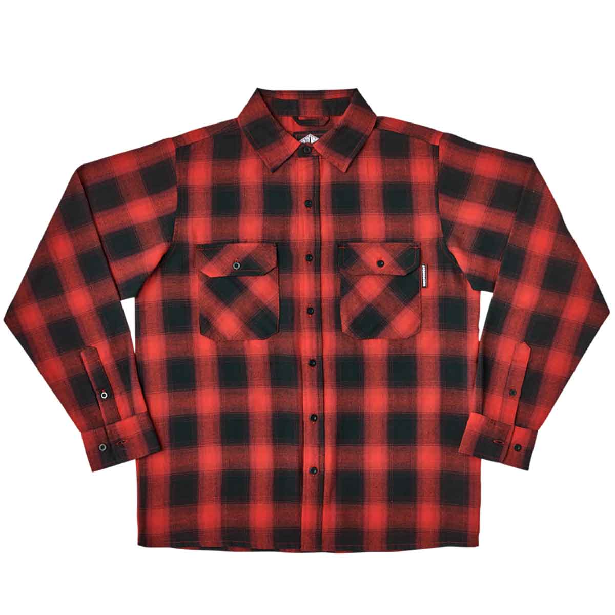 Independent Trucks Mission Long Sleeve Flannel Shirt - Red Plaid ...