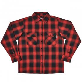 Independent Trucks Mission Long Sleeve Flannel Shirt - Red Plaid