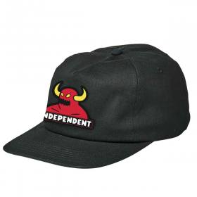 Independent Trucks X Toy Machine Bar Unstructured Snapback Hat - Black