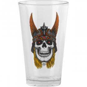 Powell Peralta Andy Anderson Heron Skull Pint Glass