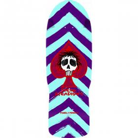 10x30.125 Powell Peralta Steve Steadham Spade Re-Issue Deck - Purple/Aqua