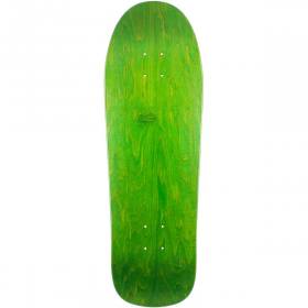 9.5x30.75 Prime Wood LA N20 Blank Sticker-O-Rama Shaped Deck - Green Stain