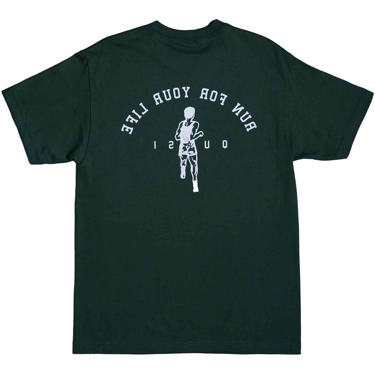 Traktat Premier Morse kode Quasi Run T-Shirt - Forest Green | SoCal Skateshop