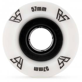 57mm 100a Rain Skates 57-X Double Conical Wheels - White