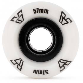 57mm 100a Rain Skates 57-X Single Conical Wheels - White