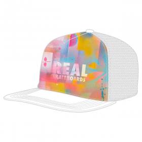 Real Acrylic Mesh Trucker Hat - White