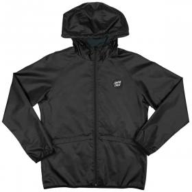 Santa Cruz Obscure Reversible Hooded Windbreaker Jacket - Black