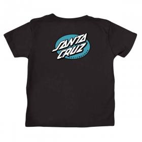 Santa Cruz Oval Dot Toddler T-Shirt- Black