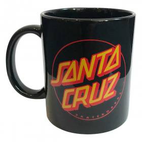 Santa Cruz Classic Dot Coffee Mug - Black