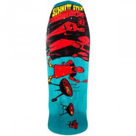 10x30.625 Schmitt Stix Joe Lopes BBQ Re-Issue Concave Deck - Blue Stain/Red