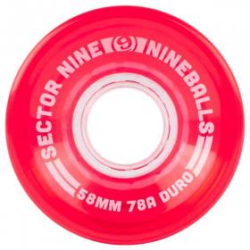 58mm 78a Sector Nine Nineball Wheels - Red