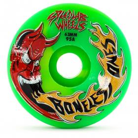 63mm 95a Speedlab Boneless Ones Wheels - Green