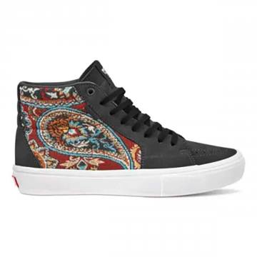 NEW Vans Sk8 Hi Suede Olive Paisley Bandana Men's Size 10.5 Skate authentic Sneakers Shoes