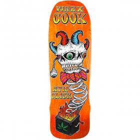 9.5x31.5 ATM Click Wrex Cook Circus Shaped Deck - Orange Stain