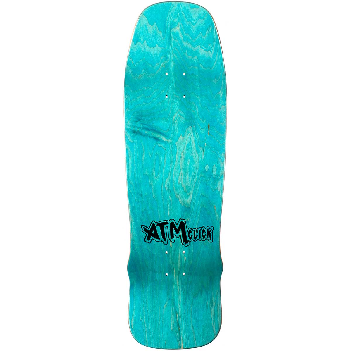 ATM Click Wrex Cook Circus Shaped Skateboard Deck - Green Stain