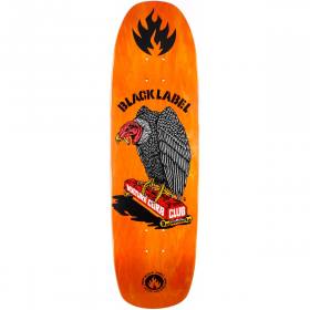 8.88x32.25 Black Label Vulture Curb Club Deck - Orange Stain