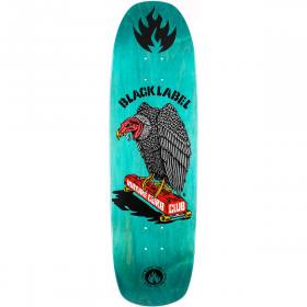 8.88x32.25 Black Label Vulture Curb Club Deck - Teal Stain