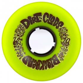 62mm 82a Blockhead Dirt Clods Wheels - Lime Green