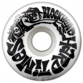 55mm 101a Blockhead Hard Times Wheels - White