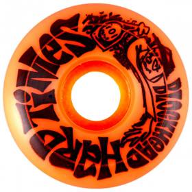 57mm 101a Blockhead Hard Times Wheels - Orange