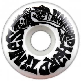 57mm 101a Blockhead Hard Times Wheels - White