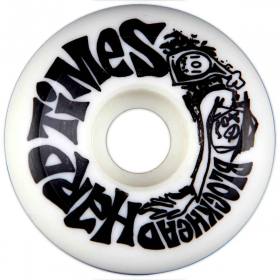 60mm 101a Blockhead Hard Times Wheels - White