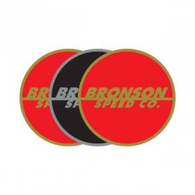 Bronson Speed Co Spot Logo Flash Sticker - Assorted Colors 3" x 3"