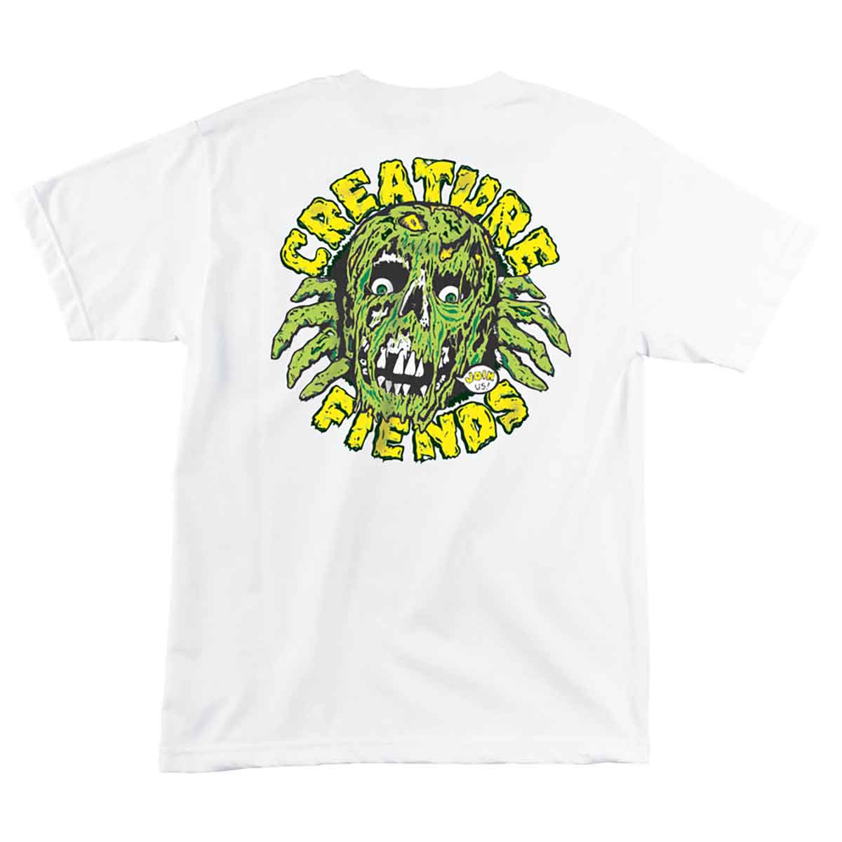 Creature Skateboards Offerings SS Men's White T-Shirt FREE SHIPPING! 
