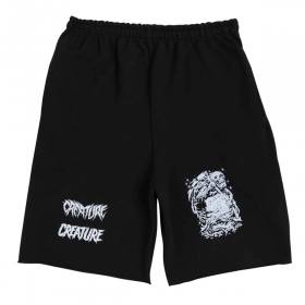 Creature Graveyard Sweat Shorts - Black