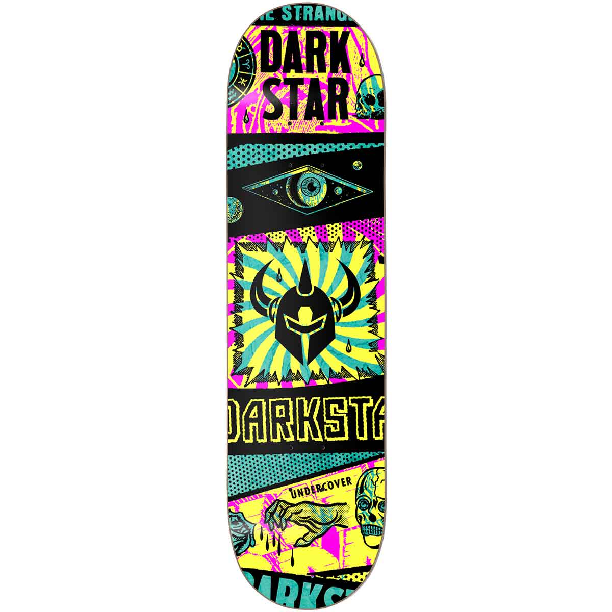 Bundle of 2 Items 8 x 31.6 with Jessup Black Griptape Darkstar Skateboards Contra Yellow Skateboard Deck 