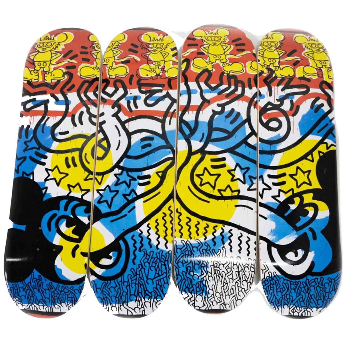 Diamond X Keith Haring Hands By Mickey Mouse 4 Deck Set